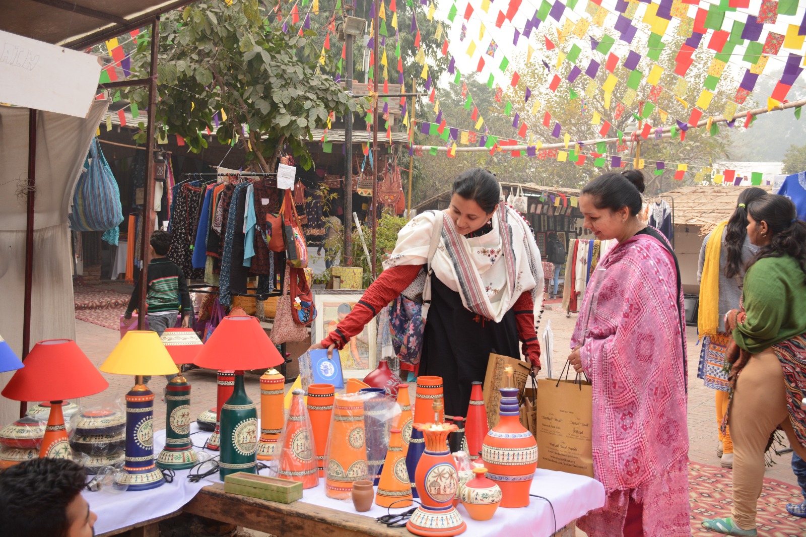 Ms. Jaya Jaitly, President of Dastkari Haat Samiti, presents the annual 38th Dastkari Haat Craft Bazaar at Dilli Haat , INA fom January 1-15, 2024